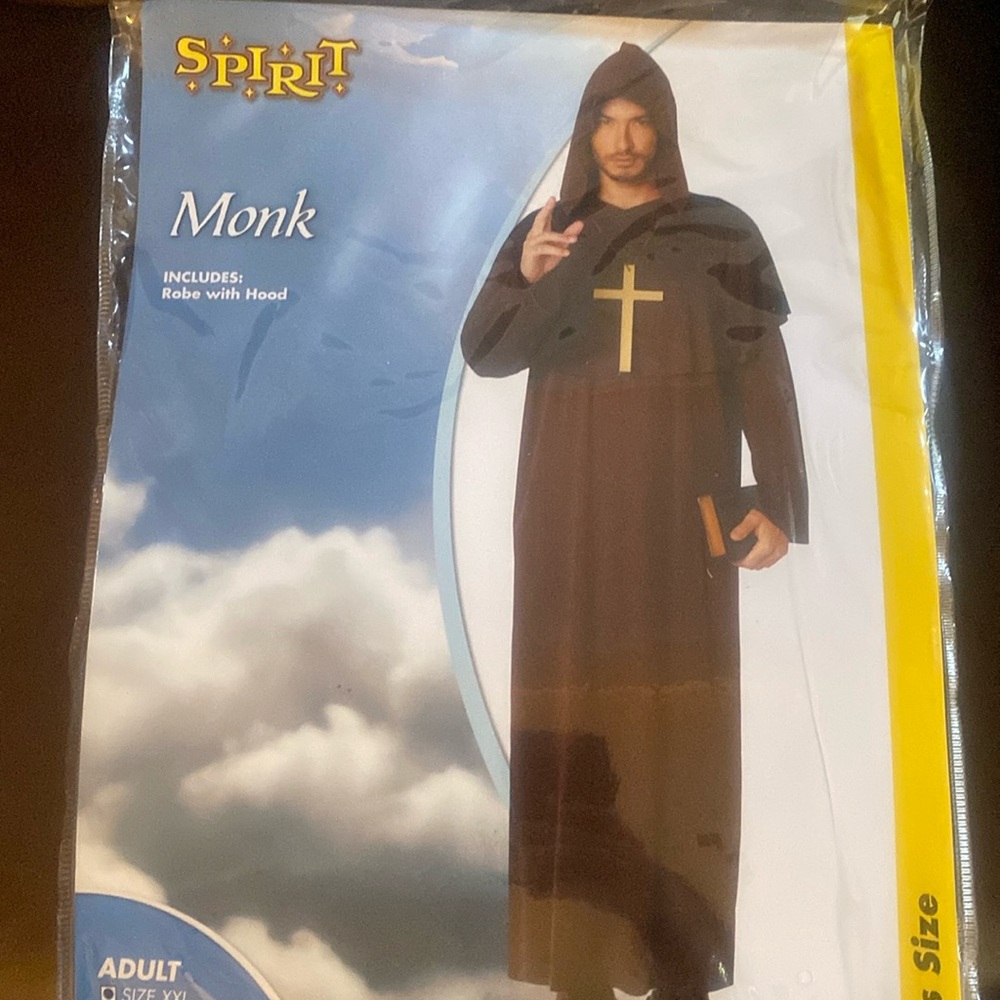 NEW| Adult Monk | Plus Size Costume